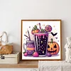 Tasse &agrave; caf&eacute; Halloween-perceuse ronde peinture diamant-40*40cm