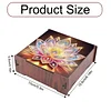 Diamond Painting Wooden Lotus 4 Slots Diamond Painting Storage Box for Adult Beginner