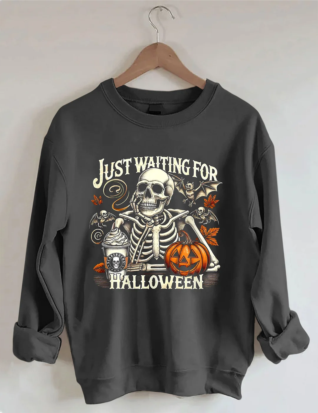 Just Waiting For Halloween Sweatshirt