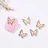 10PC Alloy Butterfly Zircon Nail Art Rhinestone 3D Gold Silver Shiny Diamond Nail ART Gems Butterfies Crystal Manicure Accessory | Cncures