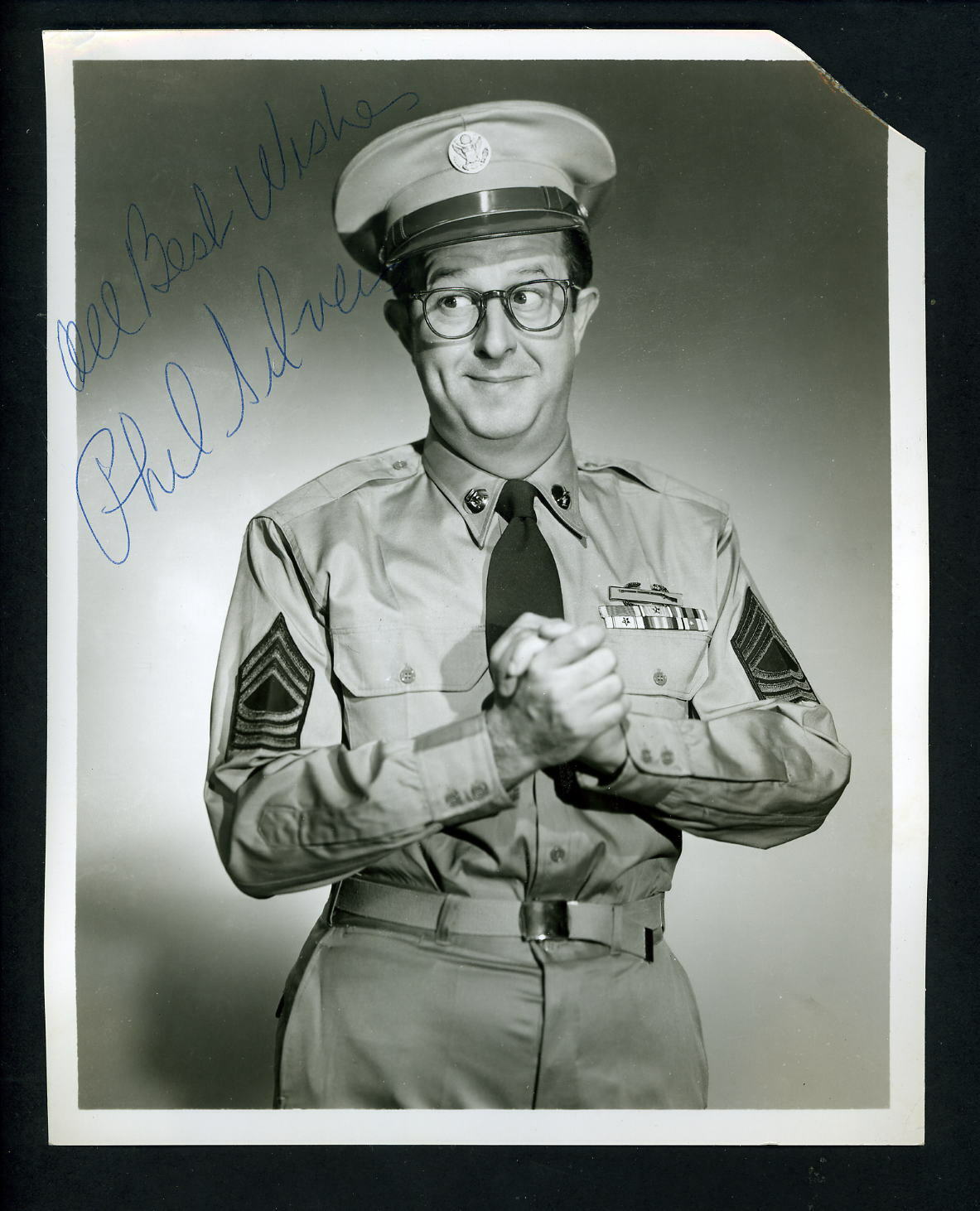 Phil Silvers Signed Autographed 7 x 9 Sergeant Bilko Photo Poster painting