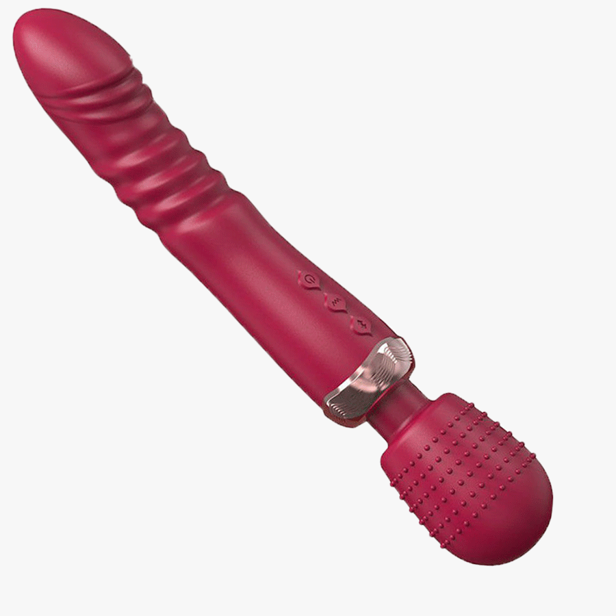 Tremor - Powerful Deep Thrusting Vibrator Dildo With Triple Motors, Large Size Massager Sex Toy For Couples