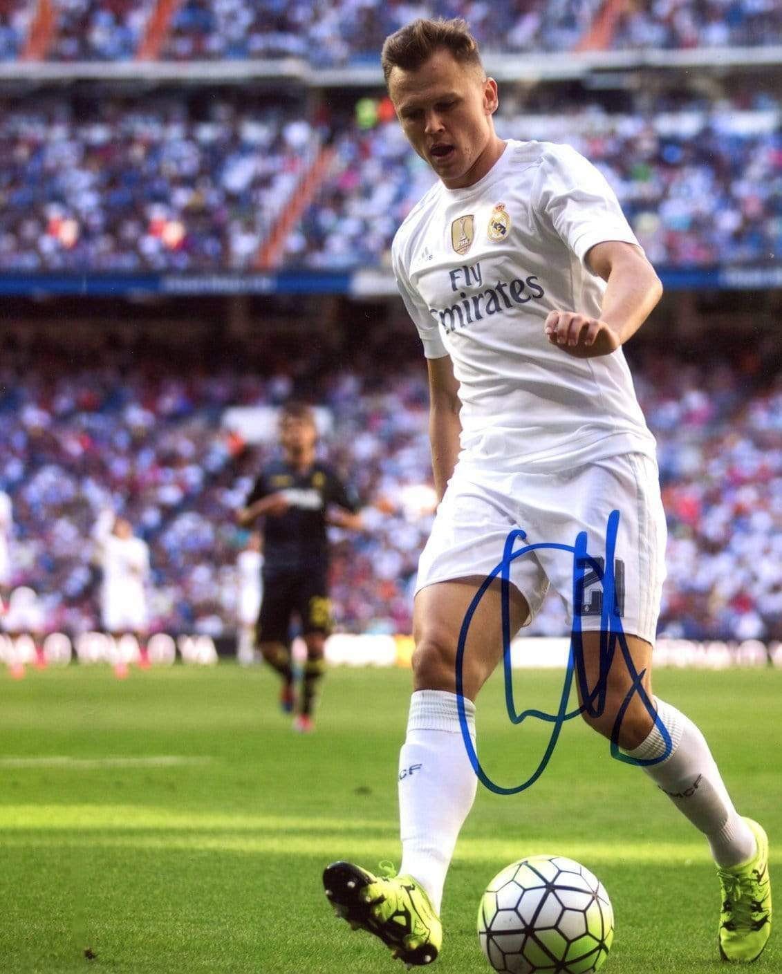 SOCCER Denis Cheryshev REAL MADRID autograph, signed Photo Poster painting