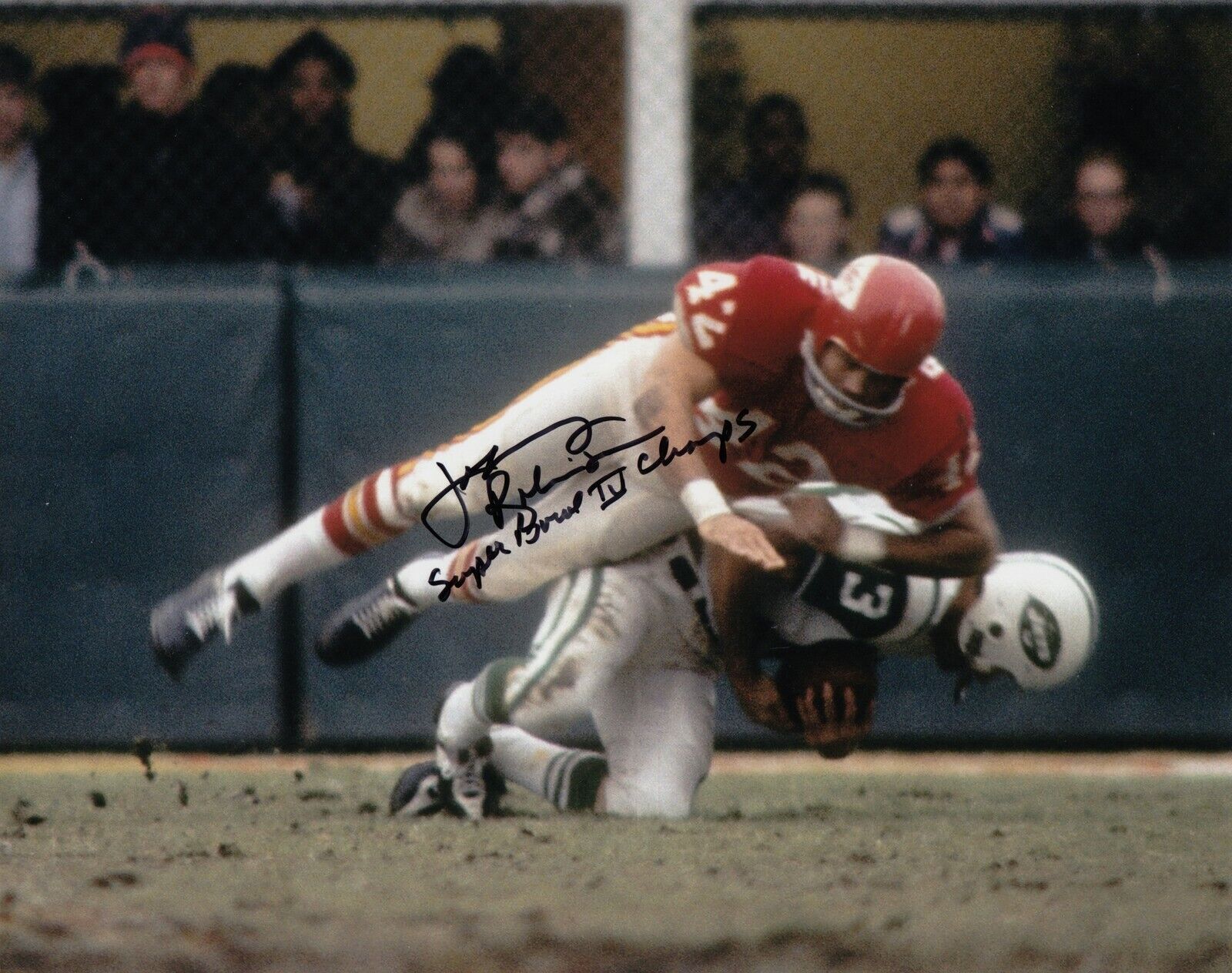 Johnny Robinson #3 8x10 Signed Photo Poster painting w/ COA Kansas City Chiefs