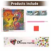 Diamond Painting -DIY Round Drill Flamingos(40x40cm)