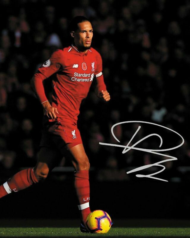 Virgil Van Dijk - Liverpool Autograph Signed Photo Poster painting Print