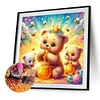 Diamond Painting -DIY Round Drill Bear Eating Honey(40x40cm)