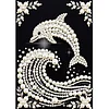 Diamond Painting-DIY Special Shaped Drill Pearl Painting Dolphin(30x40cm)