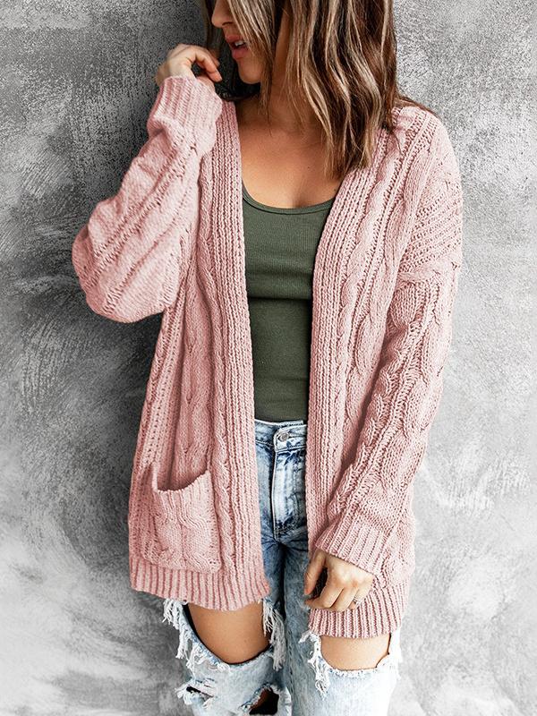 Women Half Sleeve V-neck Solid Color Dress