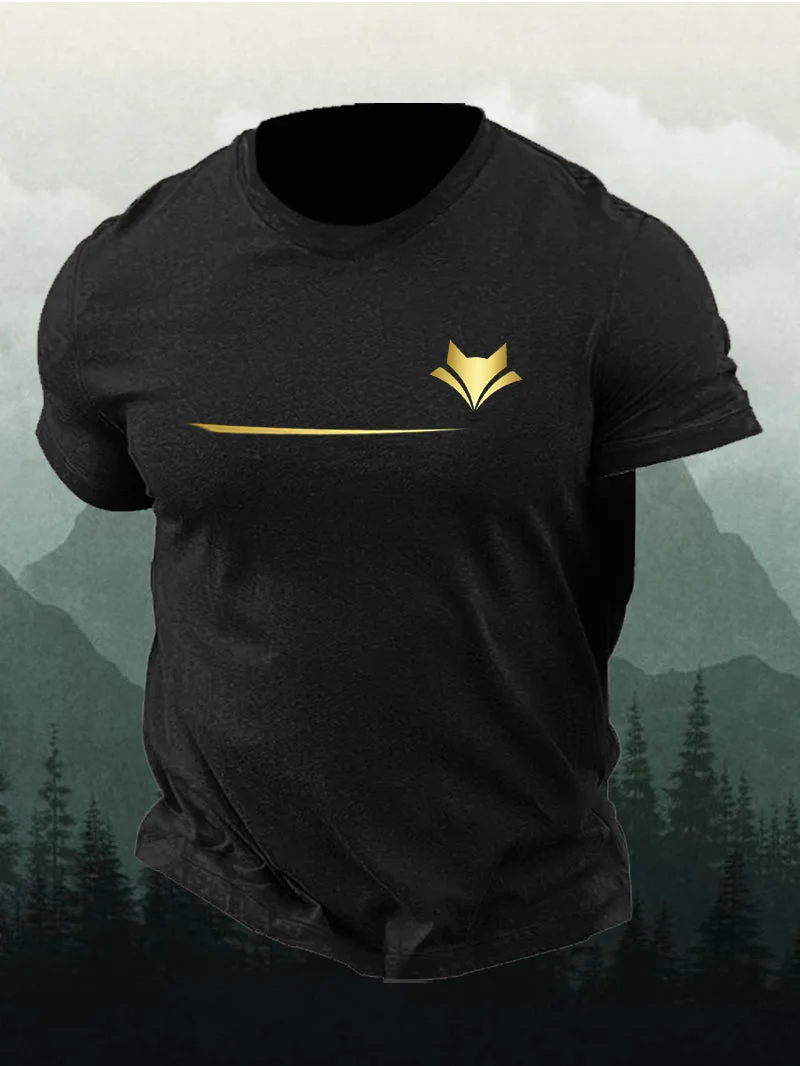Men's Gold Fox Short-Sleeved Shirt in  mildstyles