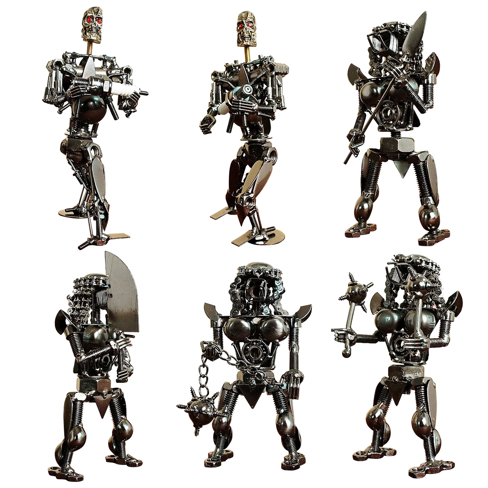 

Metal Robot Model 3D Iron Standing Robot Mechanical Figurine for Boys Girls, Y35, 501 Original