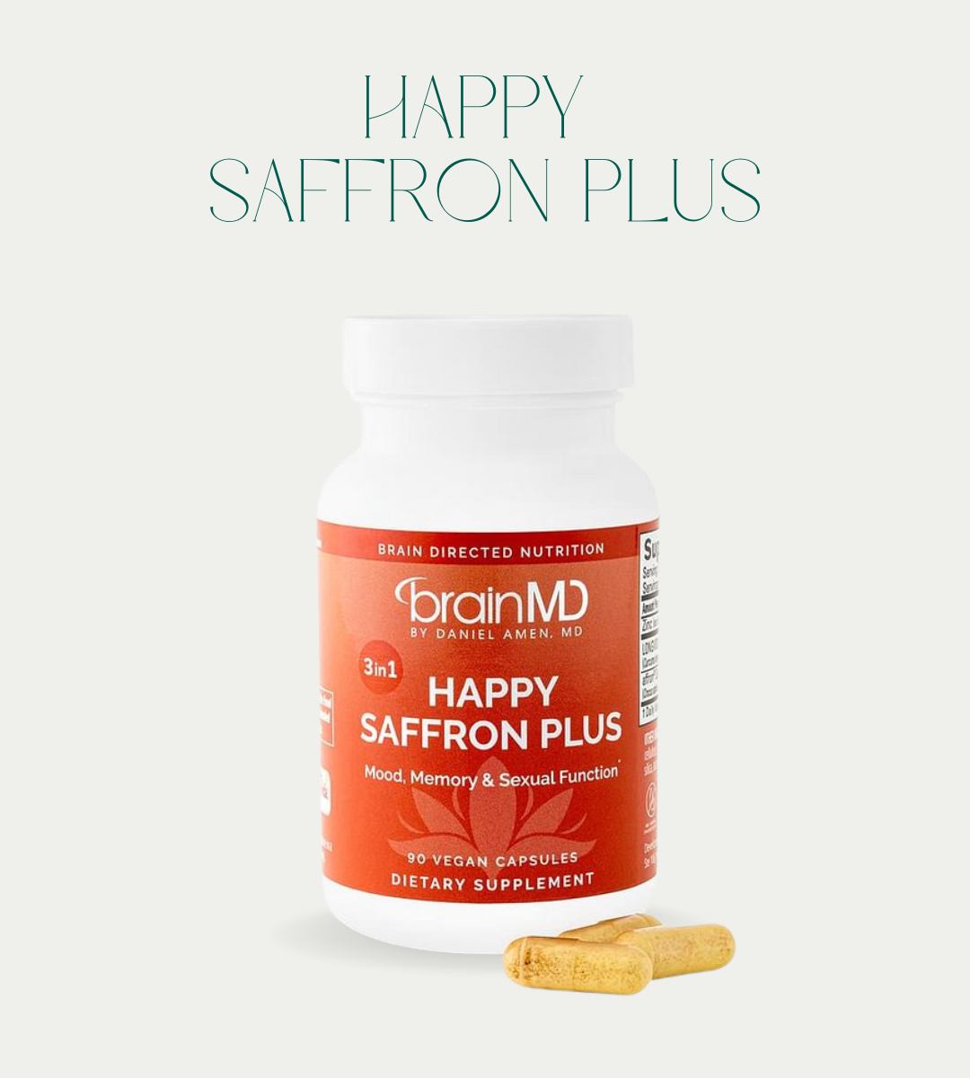 Happy Saffron Plus – Mood, Emotional Balance, and Cognitive Support