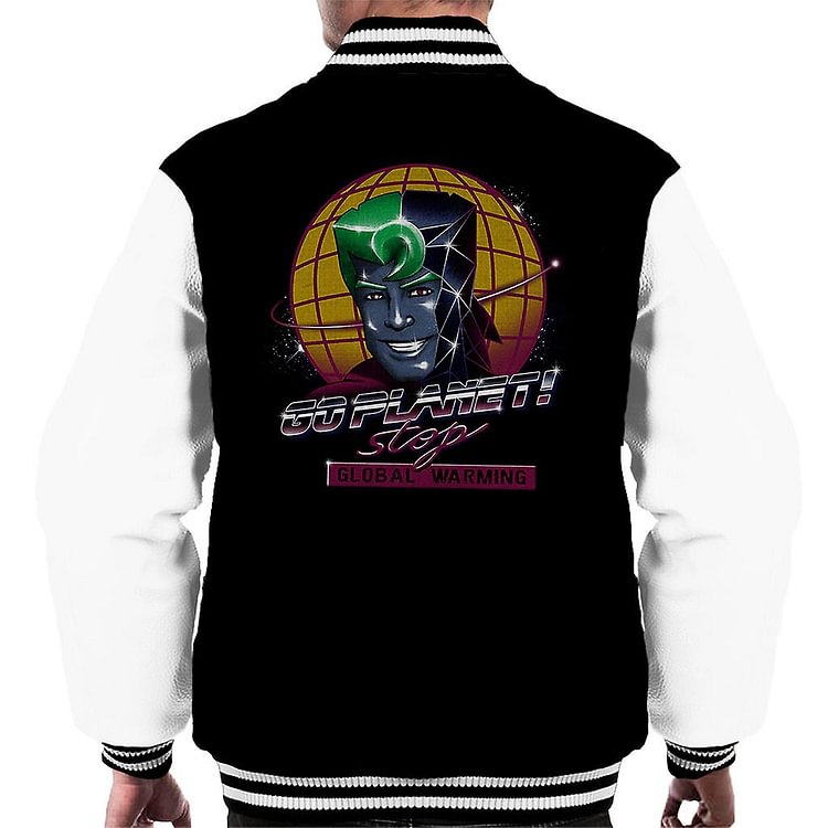 Captain Planet Retro Wave Men's Varsity Jacket