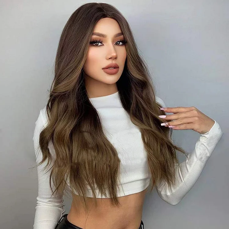 Fashion Long Big Wavy Irregular Hair Tail Wig - Modakawa Modakawa