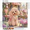 Diamond Painting-DIY Crystal Rhinestone Happy Poodle