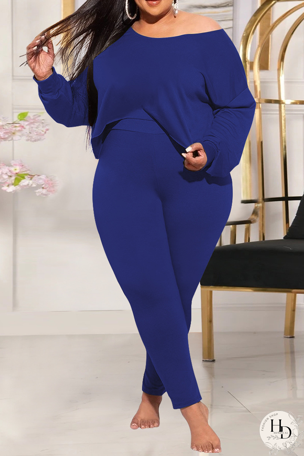 Yellow Casual Solid Split Joint O Neck Plus Size Two Pieces