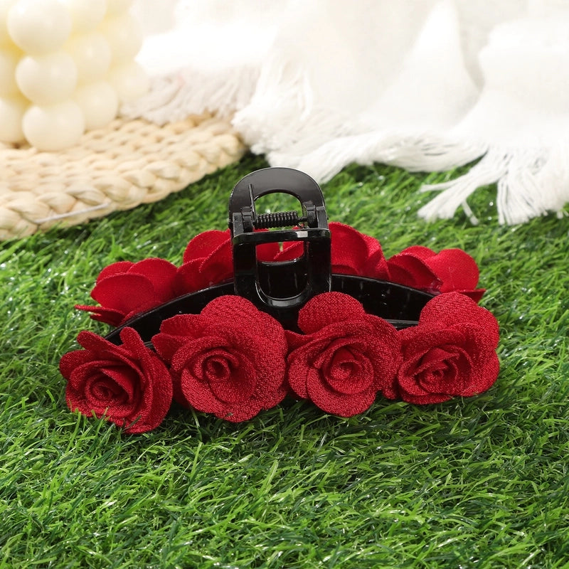 Sweet Women’s Rose Plastic Hair Claws