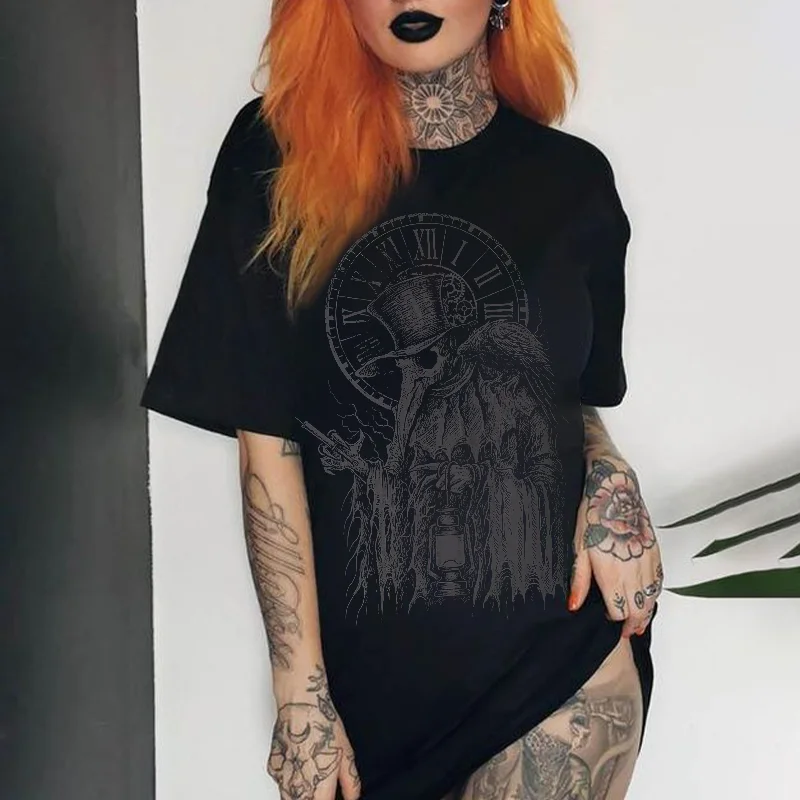 Plague Doctor Printed Women's T-shirt -  