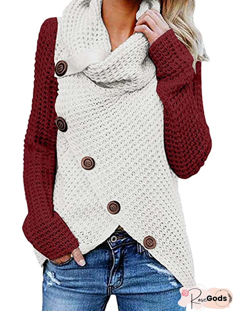 Women Casual Plain Spring Acrylic Mid-Weight Micro-Elasticity Plus Size Long Sleeve Loose Sweater