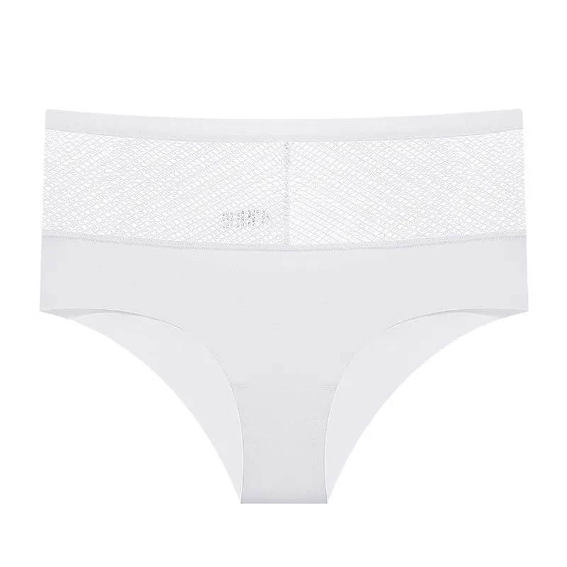 Mesh Transparent Panties Women Sexy Lingerie Comfort Seamless Briefs G String Hollow Out Low Rise Underwear Intimates lenceria