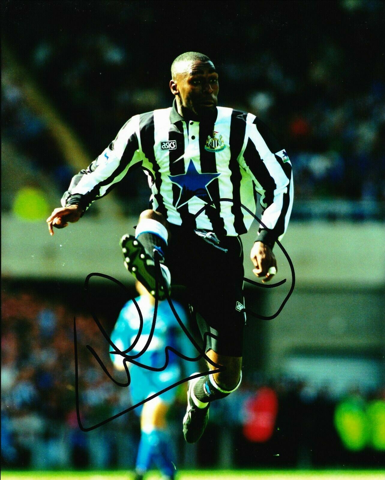 Andy Cole Signed 10X8 Photo Poster painting Newcastle United F.C. AFTAL COA (1135)