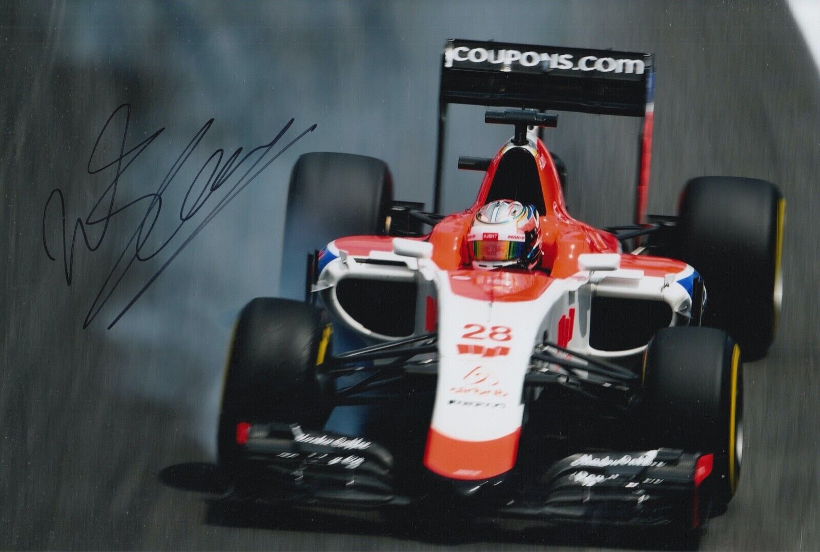 Will Stevens Hand Signed 12x8 Photo Poster painting F1 Autograph Manor Marussia 22