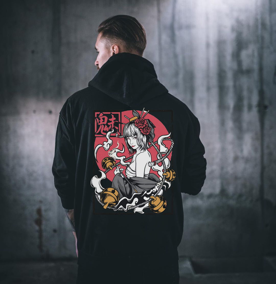 Beauty Printed Men's Casual Hoodie