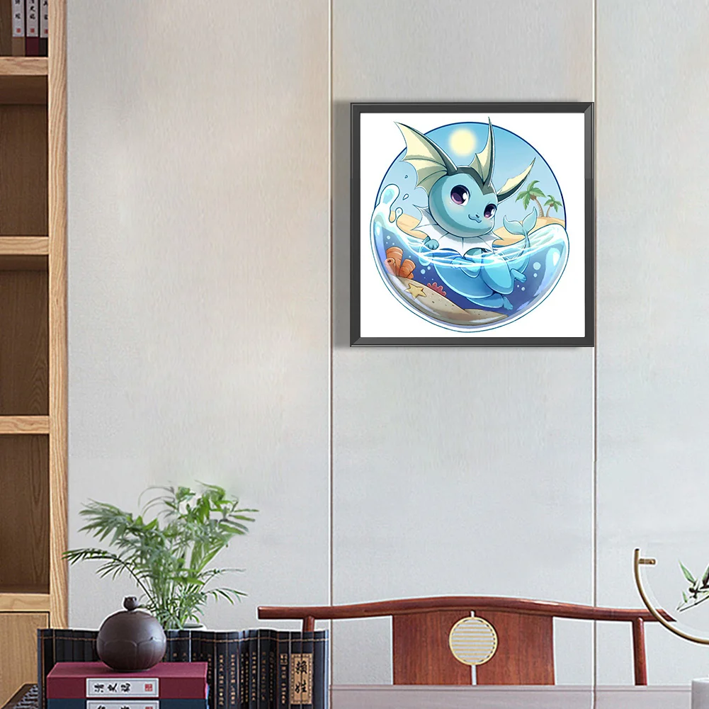 Partial AB Diamond Painting - Full Round Drill - Pokémon(Canvas|35*35cm)