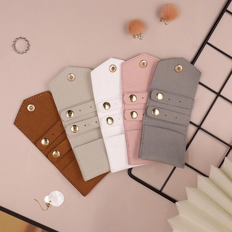 1 Piece Microfiber Casual Solid Color Jewelry Bag