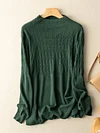 Womens Half Turtle Neck Pullover Casual Knitted Sweater