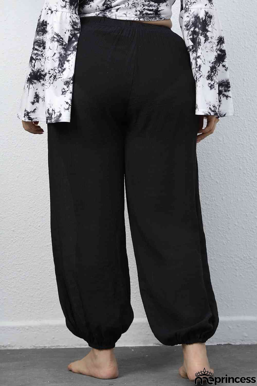 Plus Size Drawstring Jogger Pants
