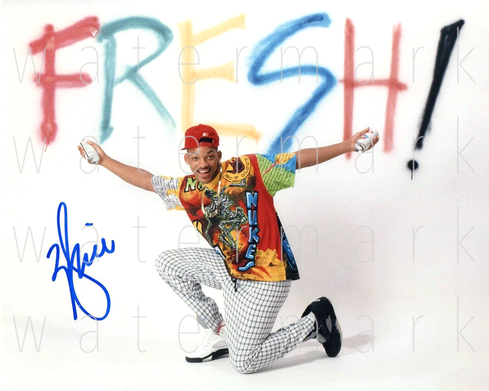 Will Smith Fresh Prince of Bel Air signed 8X10 print Photo Poster painting poster autograph RP