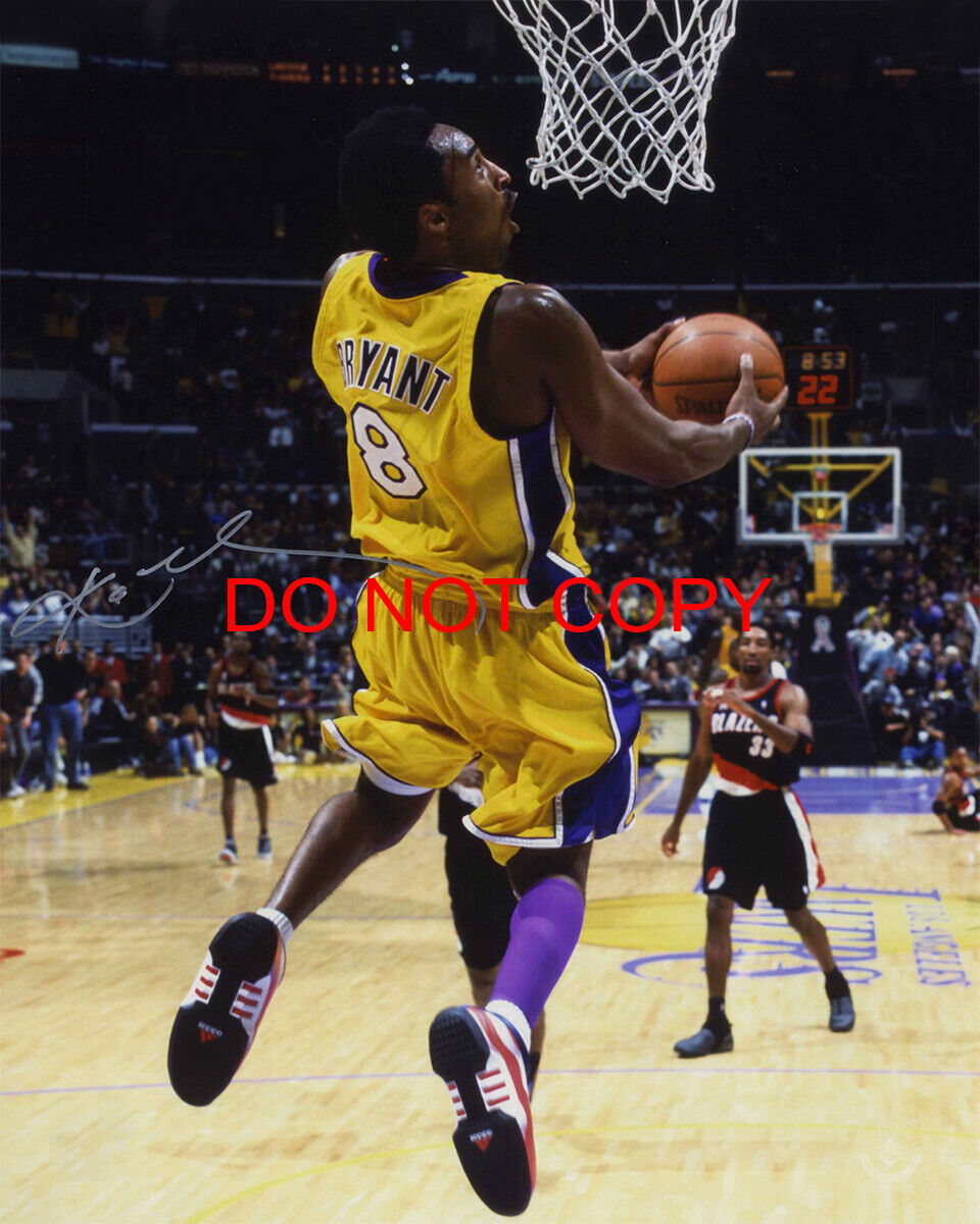 Kobe Bryant Autographed Signed 8x10 Photo Poster painting ( HOF Lakers ) Reprint