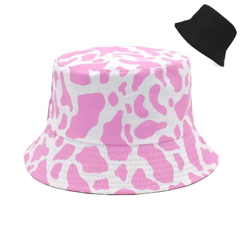 Printed Double-sided Foldable Fisherman Hat Women’s Summer Travel Sunshade Sun Protection Pot Hat For Men