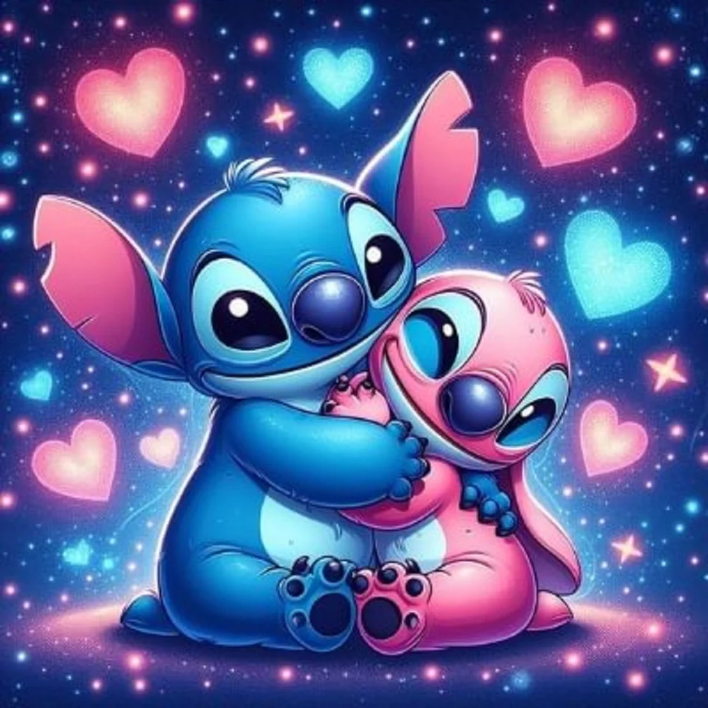 Diamond Painting - Full Round Drill - Lilo & Stitch(Canvas|40*40cm)