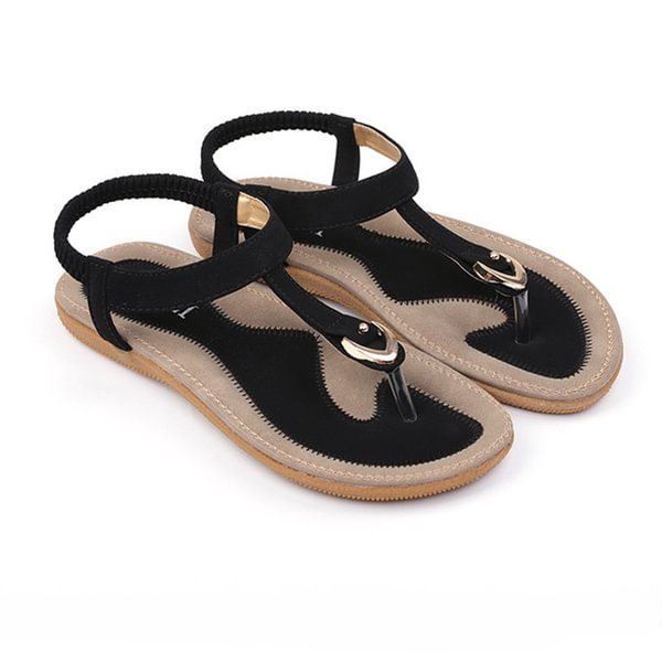 New Woman Fashion Summer Flat Sandals Comfortable Slip on Soft Slippers Casual Beach Flip Flops for Ladies 9 Colors 35-42 - BlackFridayBuys