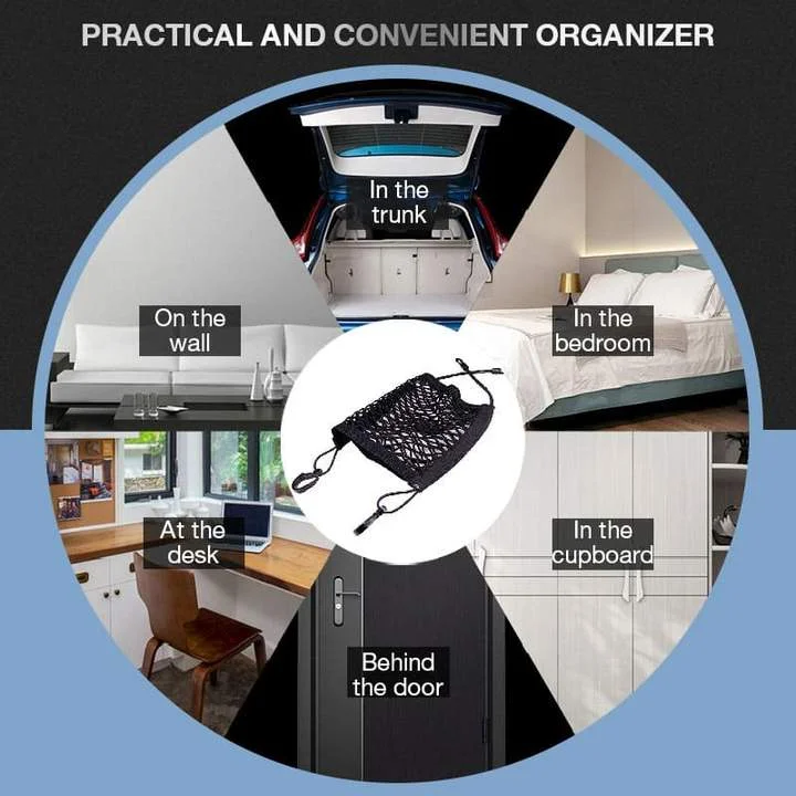 Netting Bag - (Car must-have) Universal Elastic Mesh Net trunk Bag