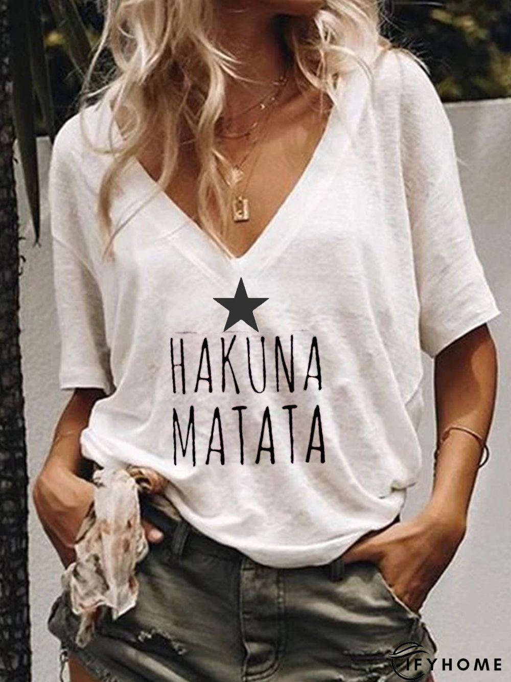 Short Sleeve Casual Tops | IFYHOME