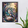 Diamond Painting -5D Full Round Drill Glass & Owl