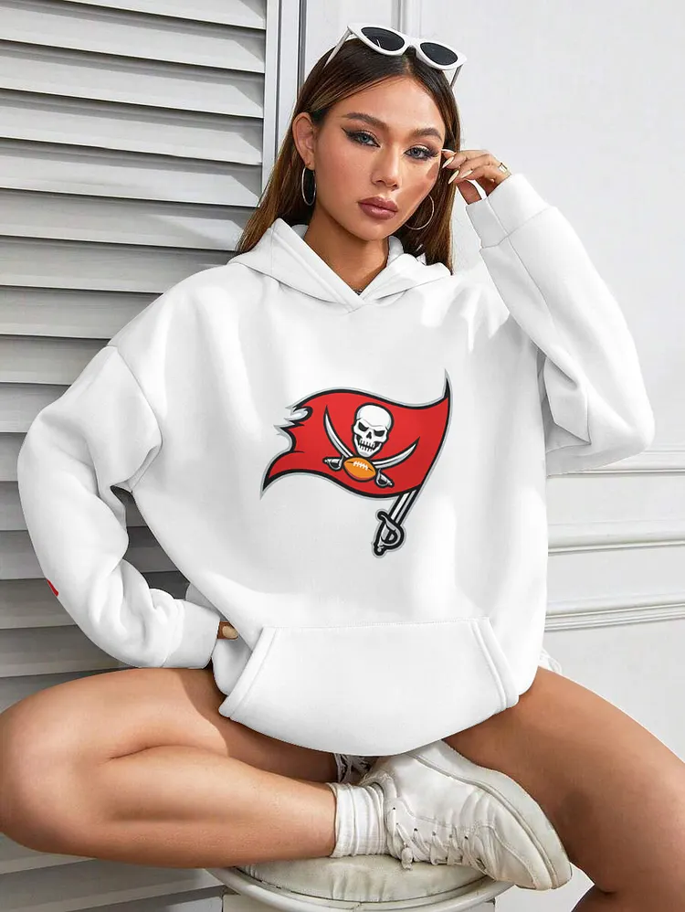 Tampa Bay Buccaneers  Printed Hooded Pocket Pullover Hoodie