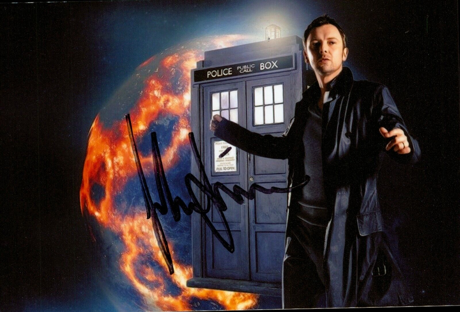 John Simm Signed 6x4 Photo Poster painting Doctor Who The Master Life on Mars Autograph + COA