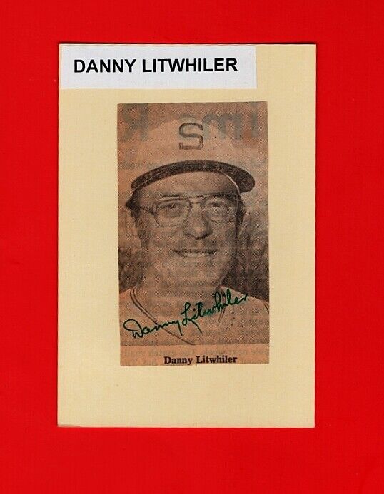 1953 DANNY LITWHILER-SACRAMENTO SOLONS-PCL- AUTOGRAPHED Photo Poster painting-(d.2011)