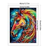 Colored Horse - 11CT Stamped Cross Stitch - 40*55cm - Animal