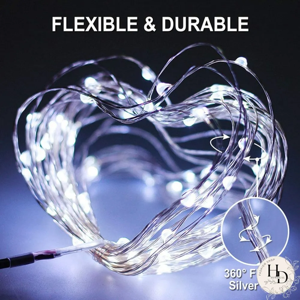 2Pack 10M/20M/30M Solar String Lights 8 Modes Solar Powered Copper Wire Fairy Lights IP65 Waterproof Indoor Outdoor Lighting for Home, Garden, Party, Path, Lawn, Wedding, Christmas, DIY Decoration