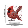 Winter Cardinal-Single Side Drill-5D DIY Craft Ornament