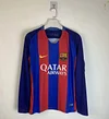 2016/2017 Retro Long Sleeve Barcelona Home Football Shirt 1:1 Thai Quality