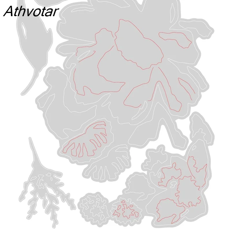 Athvotar New Arrival Skeleton Metal Cutting Dies For Halloween Decoration Diy Paper Card Scrapbook Photo Album Embossing Craft Dies