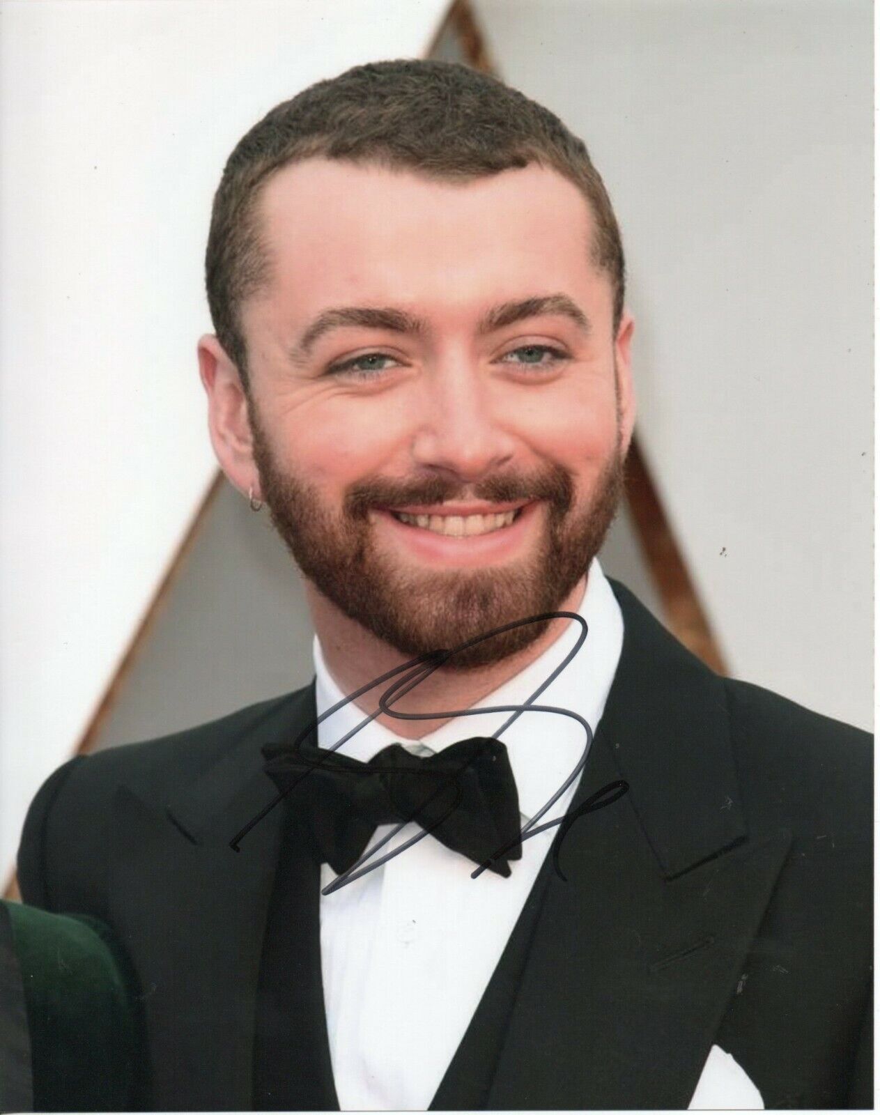 Sam Smith English Singer-Songwriter Hand Signed 10x8 Col Photo Poster painting Autographed