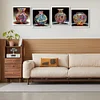 (4er-Pack) Kunstvase - speziell geformtes Diamantgemälde - 30*30cm