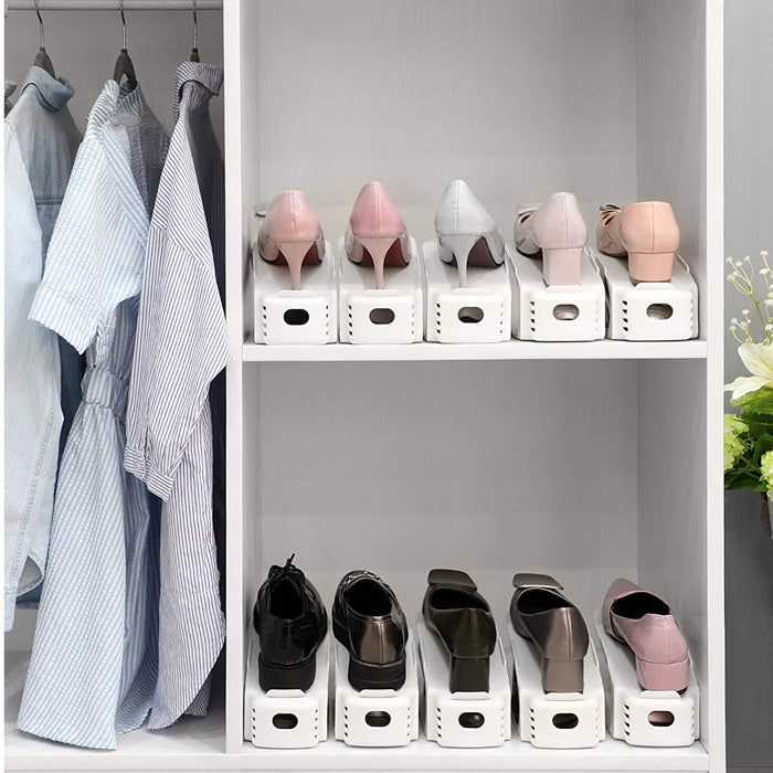 Easy Adjustable Shoe Slots Organizer Space Saver for Shoe Storage